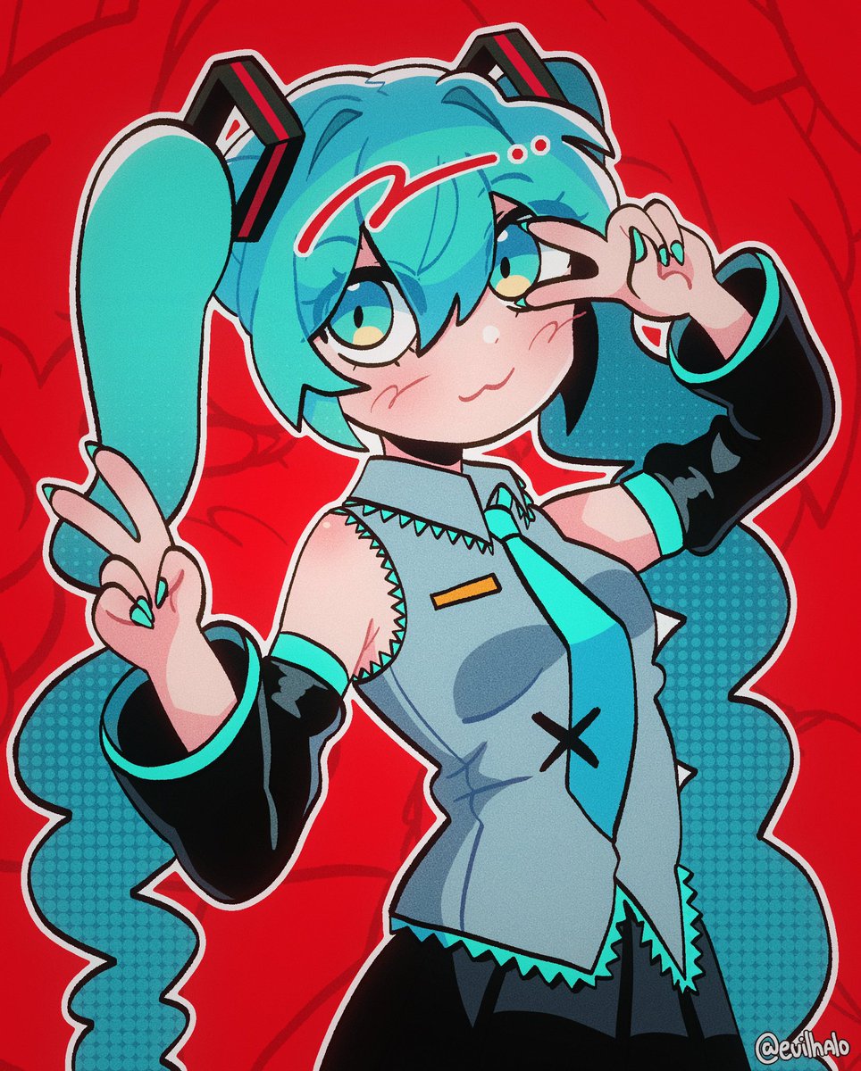 evilhal0's tweet photo. MIKU HEY!
[#Vocaloid #HatsuneMiku] https://t.co/3IEheoYCw5