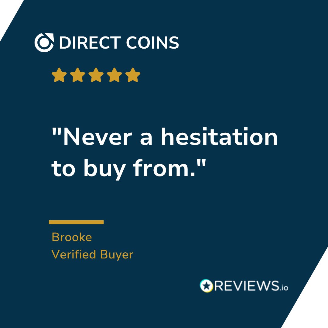 DirectCoins's tweet photo. Buying coins with confidence, order after order.

"Always an easy and reliable transaction. From packaging and speed of posting is always tops. Never a hesitation to buy from."

Thanks Brooke.

Direct Coins. Australian authorised distributor. Trusted since 2012. https://t.co/SvUMUQDdzk