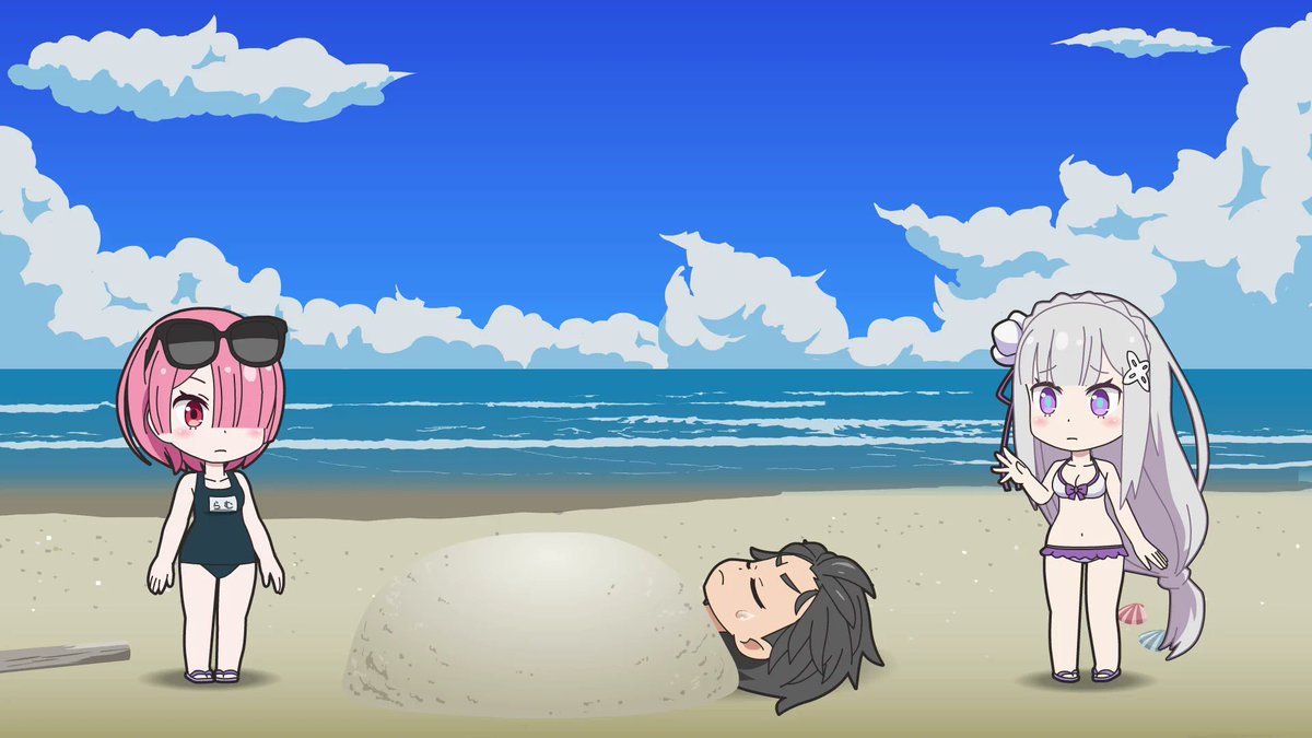 9Lttp1KGhZ3daBS's tweet photo. リゼロで水着拝めるのこれぐらいしかない😇 https://t.co/wVKL84sJhl