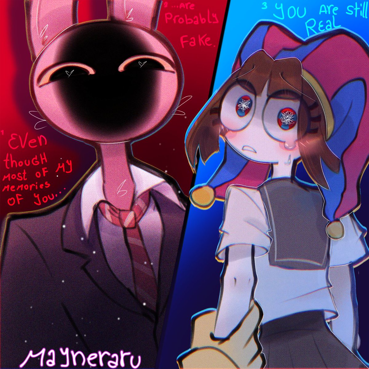 maneraru's tweet photo. 🫰🫠 Se te borro la sonrisa 😳 
#theamazingdigitalcircus #pomni #funnybunny #eviljaxxpomni #eviljax #tadc https://t.co/ceUoD3f4Oz
