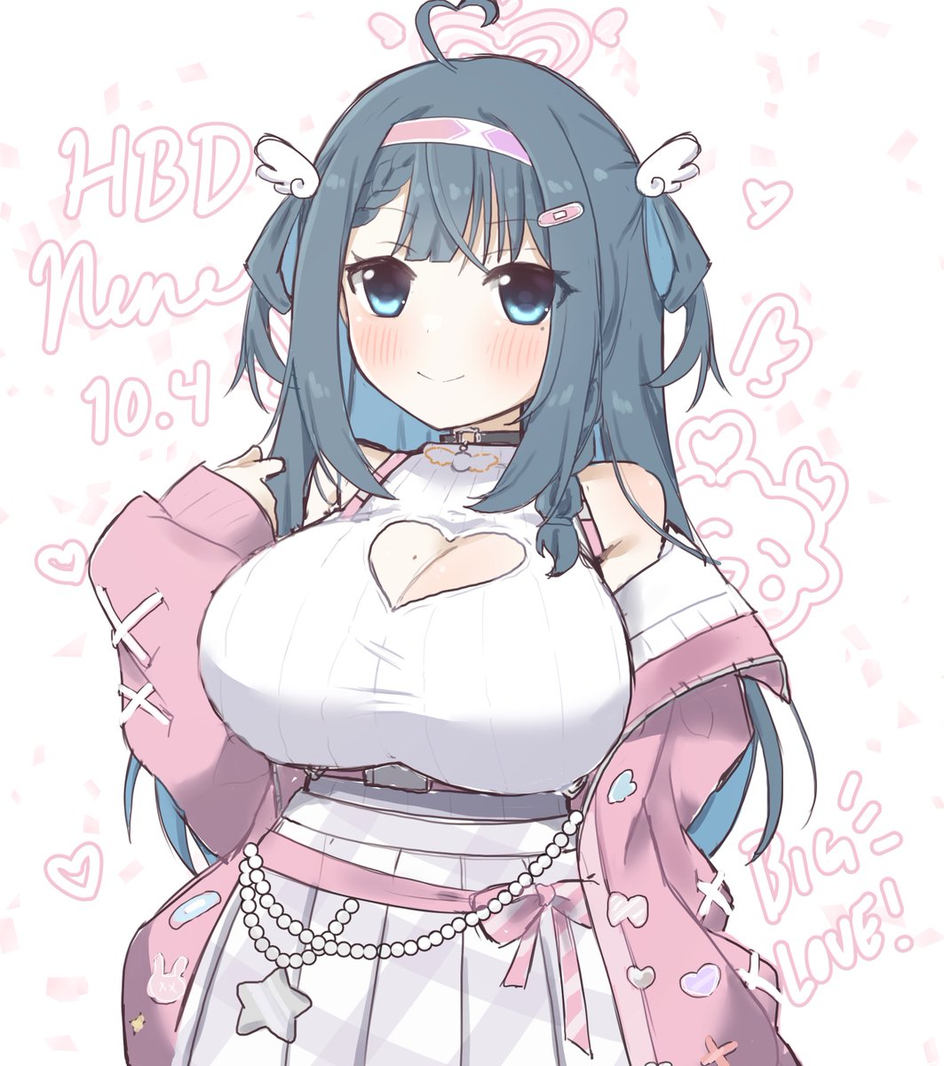 nichii0's tweet photo. Happy Birthday Nene 🥺🤍 Glad we can spend one last birthday with our Tenshi #amaneneart #NeneTenshiBdayFINAL https://t.co/DPwWjSFz74