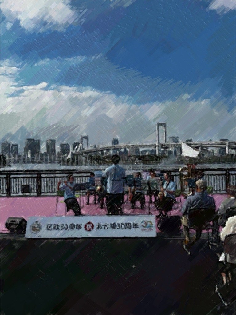 roppongi_jhs's tweet photo. 🎷東京アクアシンフォニー×お台場３０周年 スペシャルステージ💃
吹奏楽部とダンス部が出演しました✌どちらの部活動も新体制となって初めての大舞台💓緊張もあったと思いますが堂々とした発表でした✨
ステージ上で輝く姿はもちろん、発表を終えた後の達成感あふれる笑顔もとても素敵でした😊 https://t.co/x6TkwgxIZY