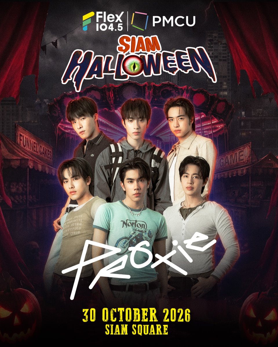 Flex_Connect's tweet photo. 👻 ไม่ต้องกลัวผี ถ้ามี 𝗣𝗥𝗢𝗫𝗜𝗘 อยู่ตรงหน้า 💀 ฮาโลวีนนี้เตรียมเปลี่ยนสยามให้กลายเป็นสนามกรี๊ด ใครไม่อยากพลาดโมเมนต์นี้ รีบล็อกวันไว้เลย 🔥

______________________

👻 SIAM HALLOWEEN 2O26 เทศกาลดนตรีธีมฮาโลวีนที่ใหญ่ที่สุดใจกลางกรุงเทพมหานคร กรี๊ดสุดเสียงกับ “ฟรีคอนเสิร์ต” จากศิลปินตัวท็อปมากกว่า 100 ชีวิต 🎃

🗓 Date : 30 OCTOBER 2026 - 01 NOVEMBER 2026
📍 Venue : SIAM SQUARE

📍 ติดตามรายละเอียดที่ Facebook Page : Siam Halloween
https://t.co/vxLT4em2tv

#SiamHalloween2026
#SiamHalloween #สยามฮาโลวีน
#สยามมีงานฮาโลวีน #เทศกาลดนตรีธีมฮาโลวีนที่ใหญ่ที่สุด
#Flex1045 #PMCU