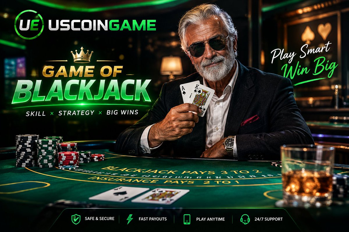 Uscoingame's tweet photo. Blackjack ♠️ | USCOINGAME

Experience the classic Blackjack game with USCOINGAME. Strategy, cards, and casino-style excitement in every hand.

#Blackjack #BlackjackGame #USCOINGAME #CasinoGames #Casino #Gaming #CardGame #CasinoGaming #OnlineGaming https://t.co/LgtbslaGAq