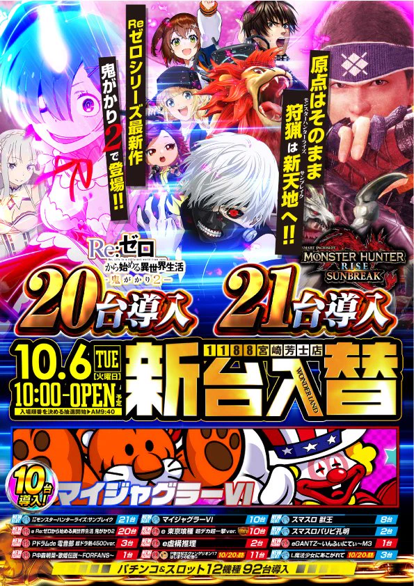 ワンダーランド1188宮崎芳士店 on X: 