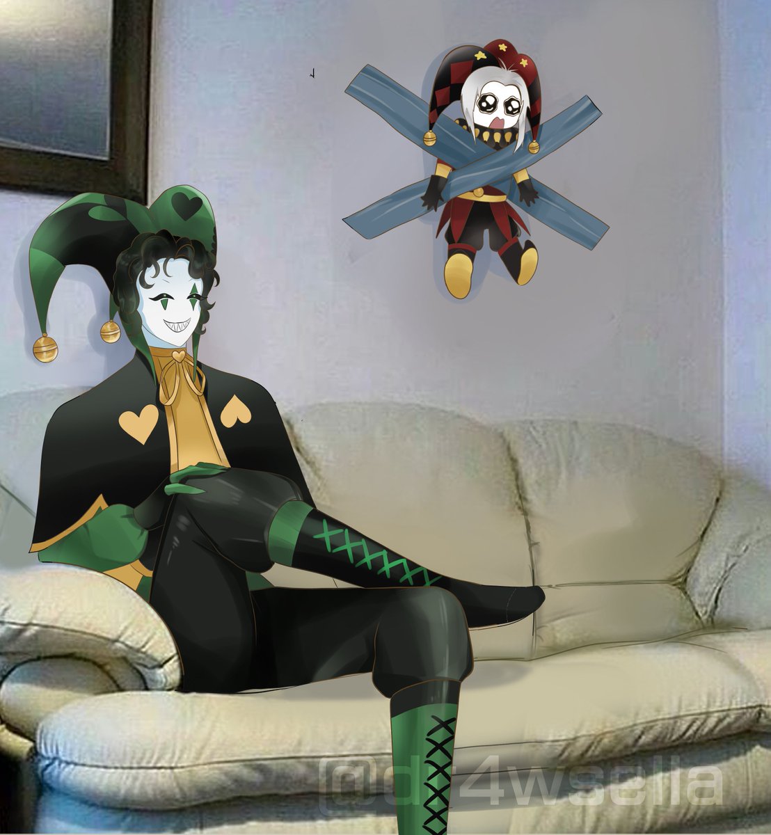 dr4wwsl's tweet photo. Canon? 🗿Need to draw this duo in this reference

#pierrot #harlequinn #thehfreakcircus https://t.co/8SIjsfnnEC