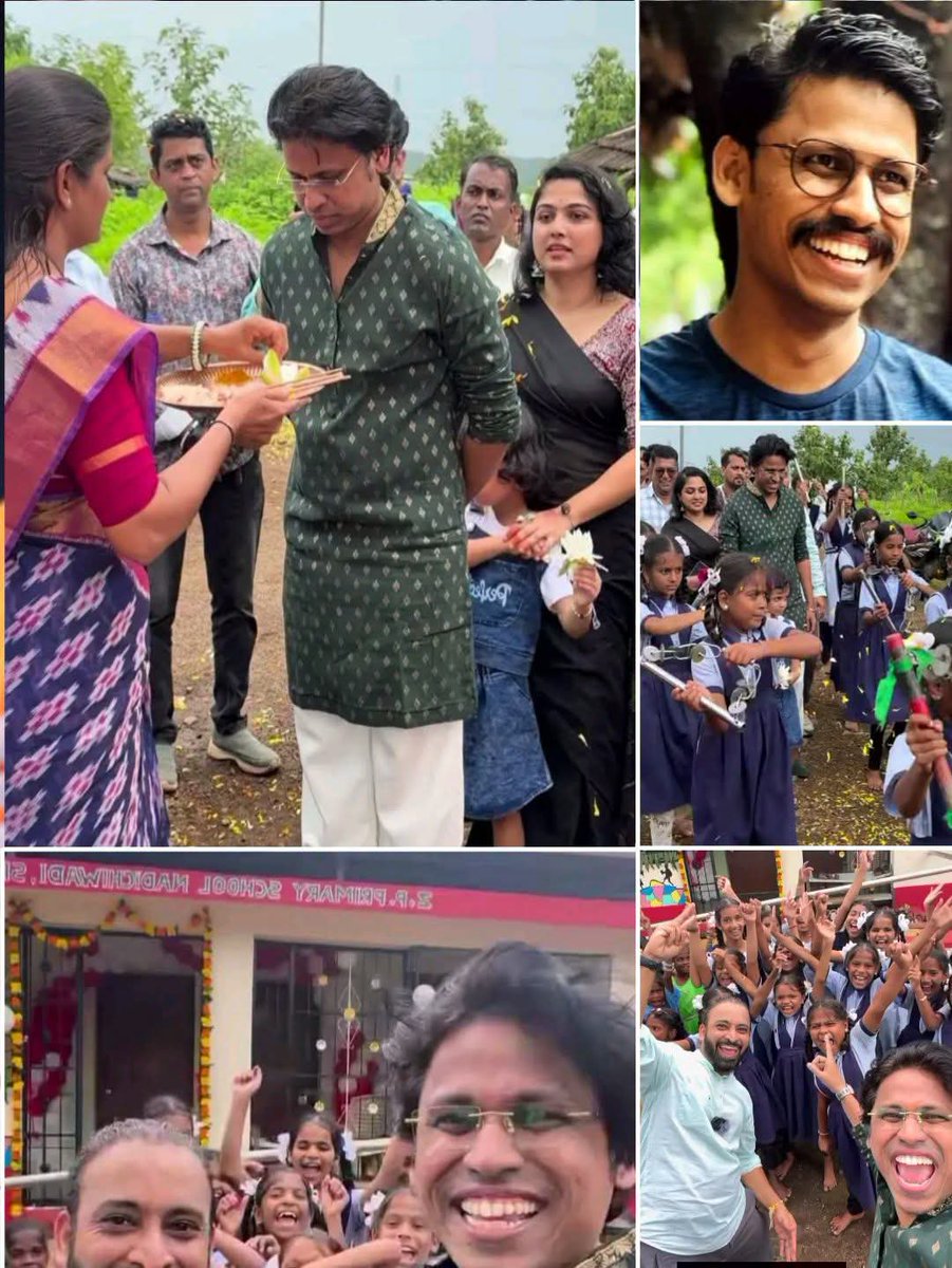 rajesh_javir's tweet photo. पृथ्वीक प्रतापने शहापूरच्या नदीचवाडीतील बंद पडण्याच्या वाटेवरच्या शाळेला पुन्हा उभं करण्याचा विडा पारिजात संस्थेच्या सहाय्याने उचलला. शाळा म्हणजे जिथं लेकरांची स्वप्नं आकार घेत असतात.
प्रसिद्धी अनेकांना मिळते पण तिचा उपयोग कुणाचं भविष्य उजळायला करणारा माणूस मोठा असतो.
कौतुकास्पद https://t.co/JSAhrFcc3G