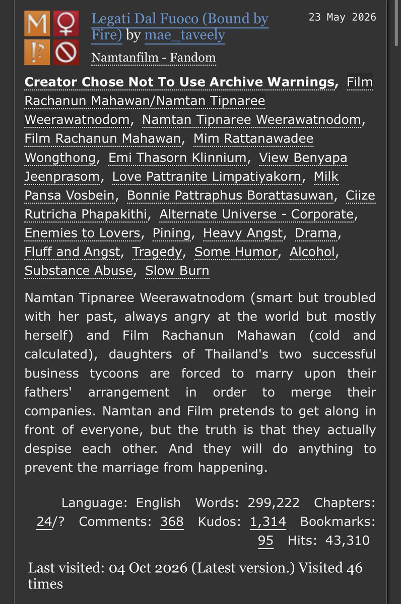 ntipfracha's tweet photo. why did i just find out legati dal fuoco the best ntf fic is back on ao3

this is honestly the best day ever https://t.co/zdBIdxxJv4