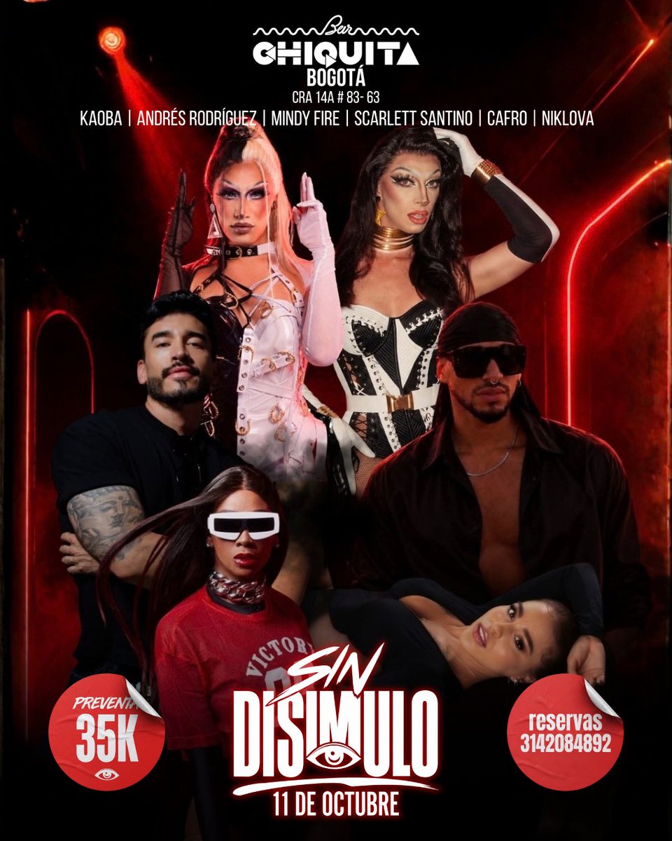 YoSoyJuani_'s tweet photo. SIN DISIMULO 

Este domingo 11 de octubre llega la fiesta para los amantes del reggaeton, de verdad. 

Un espacio para vestir como quieran, perrear hasta abajo, sin excusas. 

Llevamos trabajándole bastante a esta fiesta para que sea una linda experiencia 😏😈

Vengan a perrear https://t.co/4eSty4W9GR