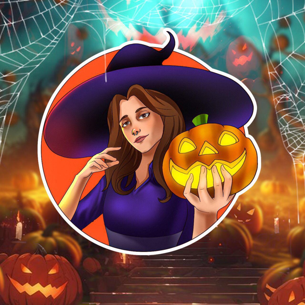 charles_vtuber's tweet photo. A little magic a little mischief and a whole lot of Halloween spirit 🧙‍♀️🖤
Would you let this witch bring some spooky magic to your feed👻🎃
#HalloweenArt #SpookyArt #WitchArt #Halloween #PumpkinArt #DigitalArt #CharacterArt #OCArt #ArtCommissions #CommissionsOpen https://t.co/K06B2TXXBd