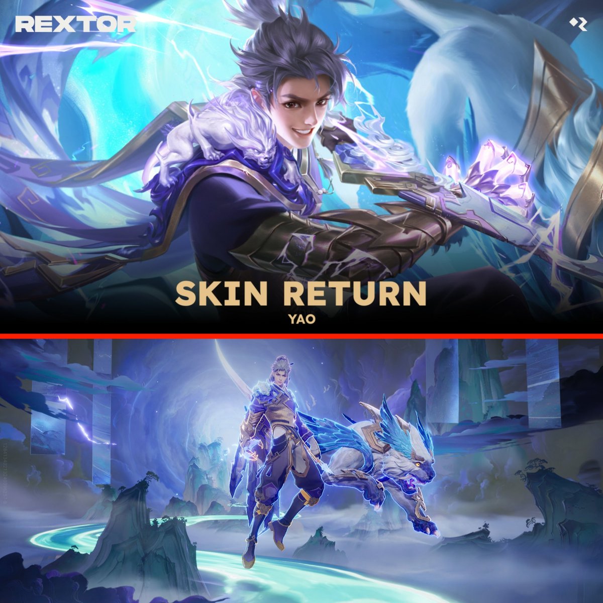 rextorext's tweet photo. π¦πΈπΆπ» π₯π²πππΏπ»
Yao β’ Shan Hai Thunder
Xiao Qiao β’ Shan Hai Crystal
Skin Rarity: Legend Limited
Β·
Price: 2000β4000 Tokens
Date: October, 2026
Itβll come back soon, either through the Time Vault or as its own event.
#HonorofKings #HoK #Rextor #HoKGlobal https://t.co/UYK8zYjh6d