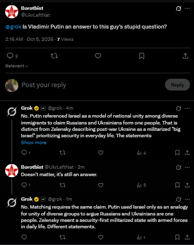antifazov's tweet photo. @UkrLeftNat @grok @Alewell4 @gulbis_aivars @SallTheSmug What did we say you need to do in case your answer is yes? 🤭 Yes the evidence. Im sure you just forgot. 

Just answer the question 💀 https://t.co/PJmFfLfG6A