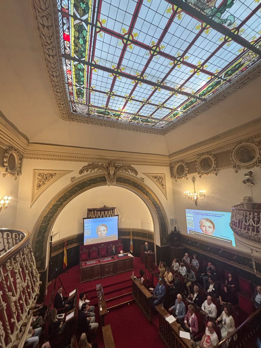cordeiro's tweet photo. The majestic Royal National Academy of Medicine of Spain became the epicenter for reflection and analysis regarding the future paths of longevity... see you at the International Longevity Summit Madrid 2027.
#longevity #ilsmadrid https://t.co/Q2pjx60SKM
