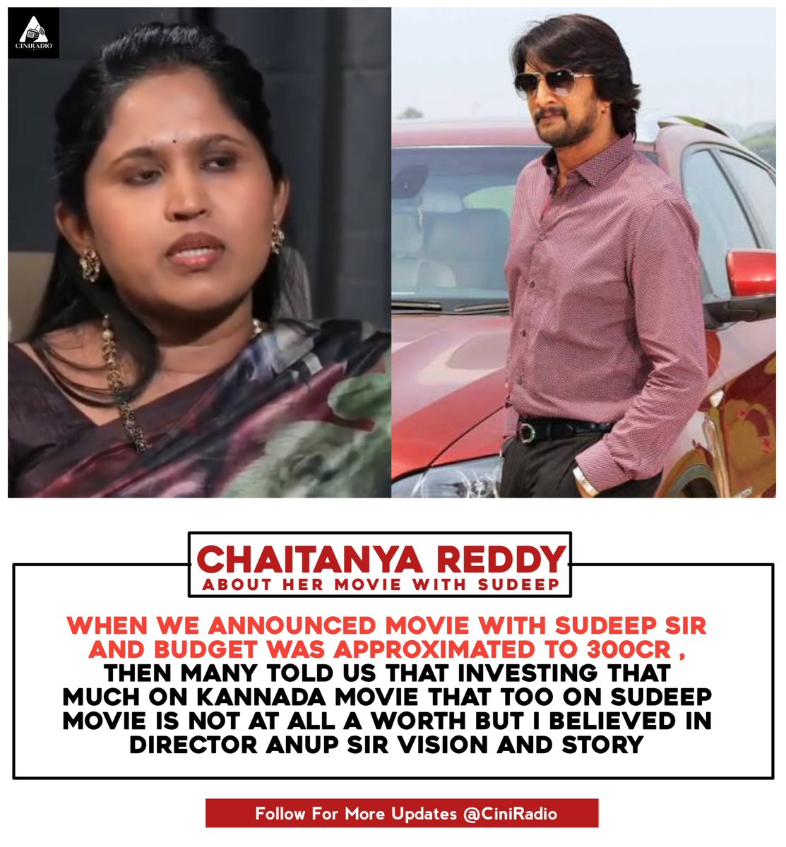 CiniRadio's tweet photo. BRB Producer about #KicchaSudeep https://t.co/DplVOxwls1