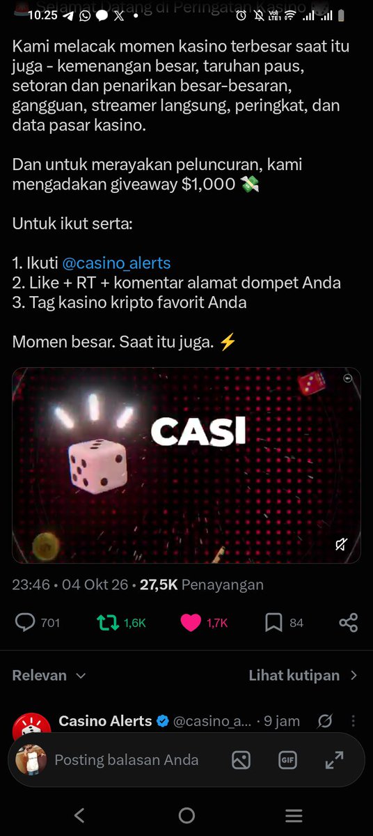 Bocilmenang's tweet photo. @enzohost @casino_alerts https://t.co/PPwvcuclw0