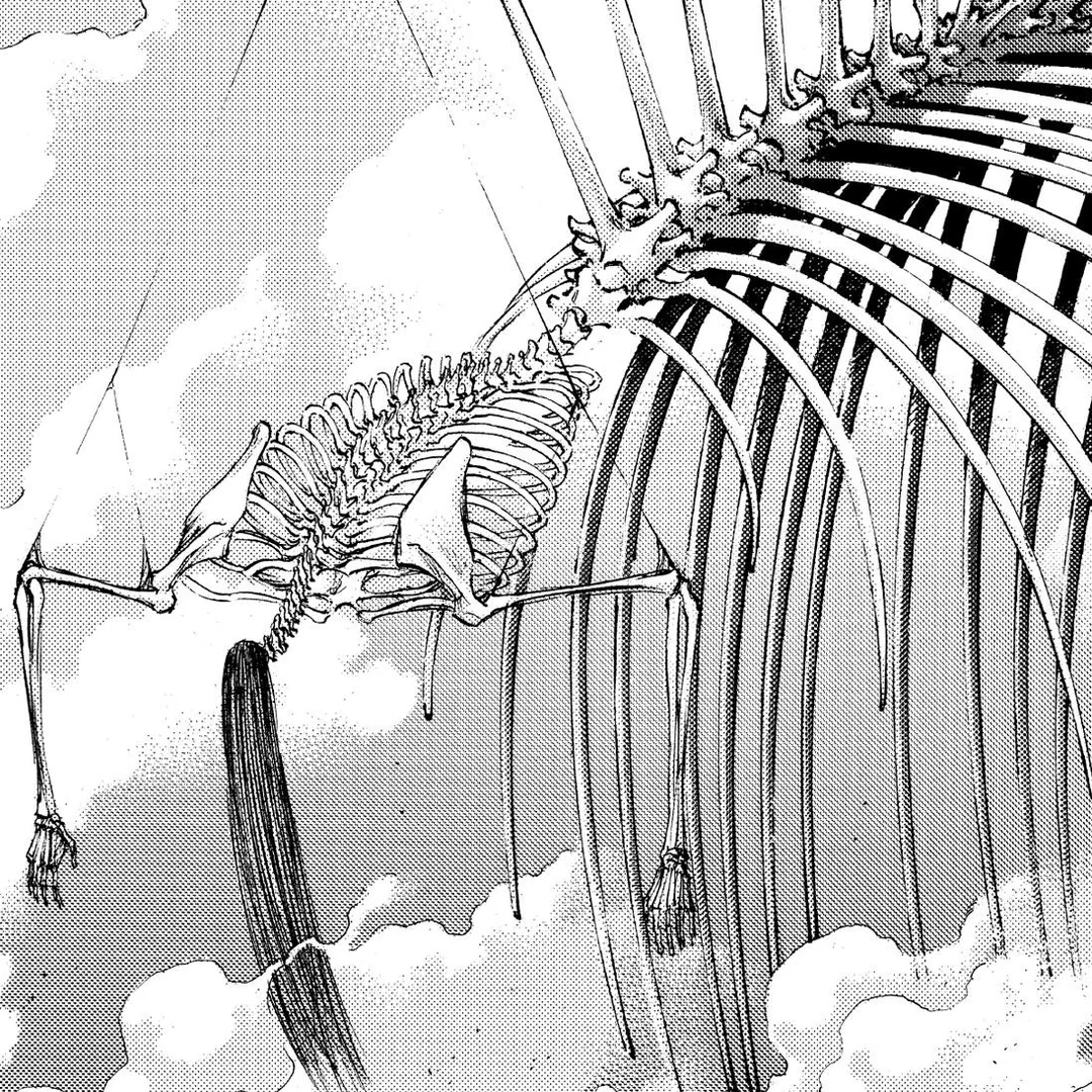 Anime_Unseen's tweet photo. Eren’s Titan design is deeply symbolic of his character and the fate he was destined to face.

The way his arms are suspended by strings, almost as if he’s being controlled like a puppet…

It perfectly symbolizes the contradiction between his desire for freedom and the predetermined nature of his future, trapped between hope and despair.