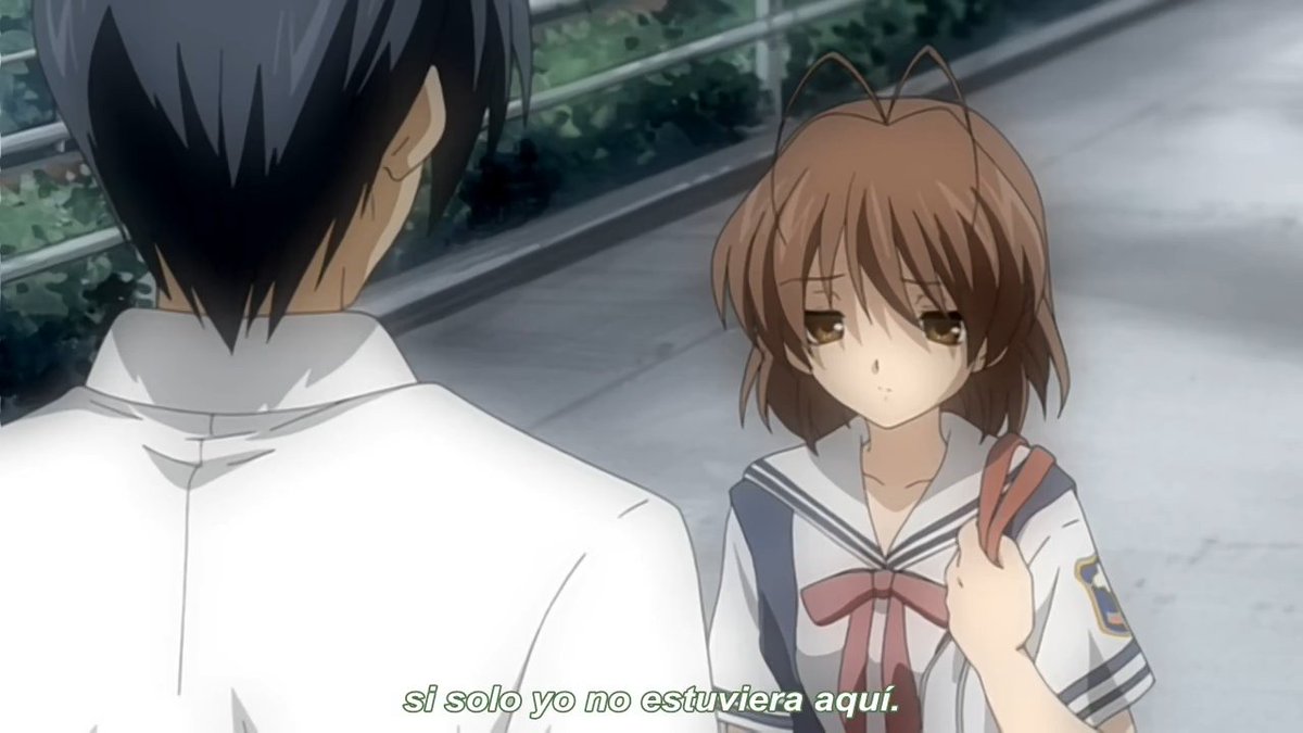HowsJackJo's tweet photo. Dios, la forma en la que está cosa te deja al borde de llorar no es normal.

Ver a Nagisa, la que siempre intentaba ser positiva y animaba al prota tan deprimida me rompe el corazón. https://t.co/0rK8dRHELe