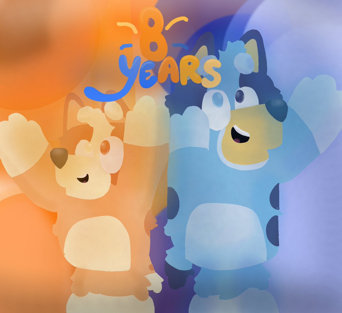 pizzamagmacat's tweet photo. Late late 8th year anniversary bluey art ;-;
#blueyart #bluey #bluey8thanniversary #blueyfanart #blueydigitalart #linelessartstyle #blueybingo #digitalart #digital #ibispaint #blueytwt https://t.co/uB9LBWWEgK