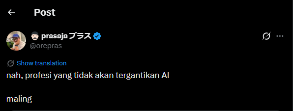 justtarga's tweet photo. @orepras bodohnya warga negara indonesia https://t.co/QP09Vt3Fv0