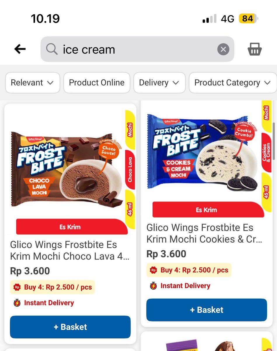 ms_isj's tweet photo. iseng liat alfagift cari ice cream promo, eh ada dong lumayan 10rb dapet 4 🤣

*efek kecewa gk dapet ice cream promo indomaret yg neopolitana minggu kemaren 🤧

#promo #icecream #alfamart #alfagift https://t.co/e7aXs4OAv2