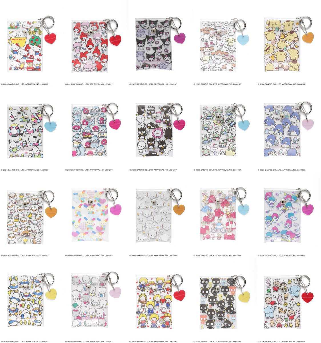 sanrio_oshikatu's tweet photo. ＼⚠️新商品【予告】📣🆕／
sanrio houseより総柄クリアポーチコレクション、10/8(木)12時～発売開始🥹🩷
なんと大人気クリアタンブラーと同じデザインのクリアポーチが爆誕…!!😭さすがにかわいすぎる🥹🩷
また発売日近づいたらお知らせするね📣

🔗サンリオハウス（公式）：https://t.co/JIECzEnUbg
🔗USAGIONLINE：https://t.co/qTZdN8PDa0
🔗Rakuten Fashion：https://t.co/rDjyoWCo4O

📅発売日：10/8(木)12時～
📝ラインナップ：
総柄クリアポーチコレクション（全20種）…1,760円

#sanriohouse #サンリオハウス #pr