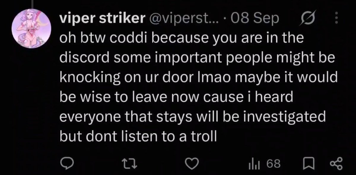 TakingaKnee's tweet photo. The troll account Isaac claims ain't him has beef with Coddiwomple. https://t.co/Y6oSCFevUg