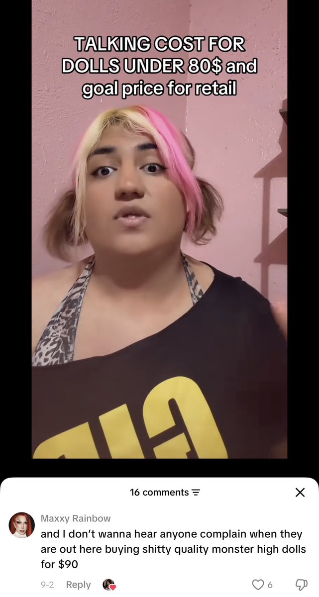 maxxy_rainbow's tweet photo. mind you a comment I literally left under her video https://t.co/V0RA846q5A