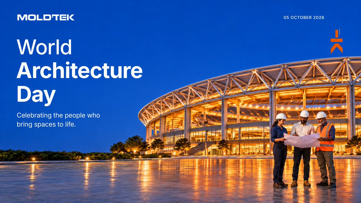 Moldtekofficial's tweet photo. Celebrating the people who bring spaces to life.

This World Architecture Day, we recognise the architects, engineers, detailers and construction teams whose creativity and collaboration shape our world.

#WorldArchitectureDay #Moldtek https://t.co/cRv89ZRb61