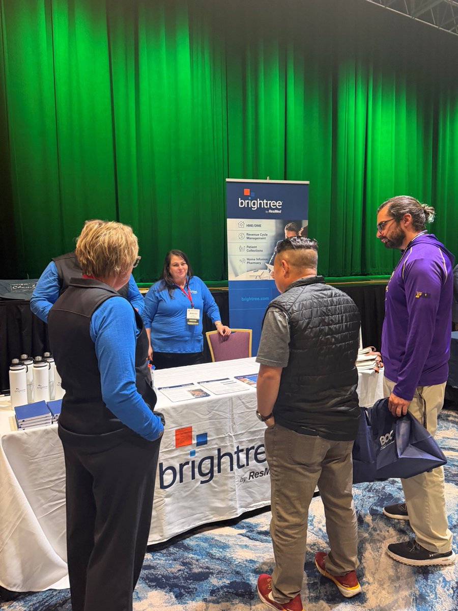 Brightree's tweet photo. Another great MAMES is in the books!

Thank you to everyone who connected with Lisa Ziehl, Ashley Mata, Aimee Swope, Eric Blear, and Doug Brandberg during this year’s Fall Conference &amp; Display Hall.

Until next time! 👋 https://t.co/FZ11dIQwG4