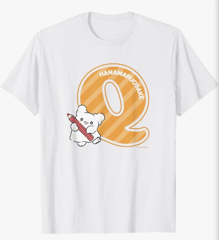 hanamaru_goods_'s tweet photo. 💮 新商品📣 👻
꒰ Amazon x はなまるおばけTシャツ ꒱
イニシャルQに注目💮

「Amazon Merch on Demand」にサンリオキャラクターズの新デザインが登場👕
キャラクターのイニシャルが大きく描かれたデザイン

洋服の種類（半袖・長袖・パーカーなど）やカラーは自分好みにカスタマイズできる仕様♪

詳細はこちら▷ https://t.co/T8JeperzH0

#はなまるおばけ #サンリオ #アマゾンマーチオンデマンド