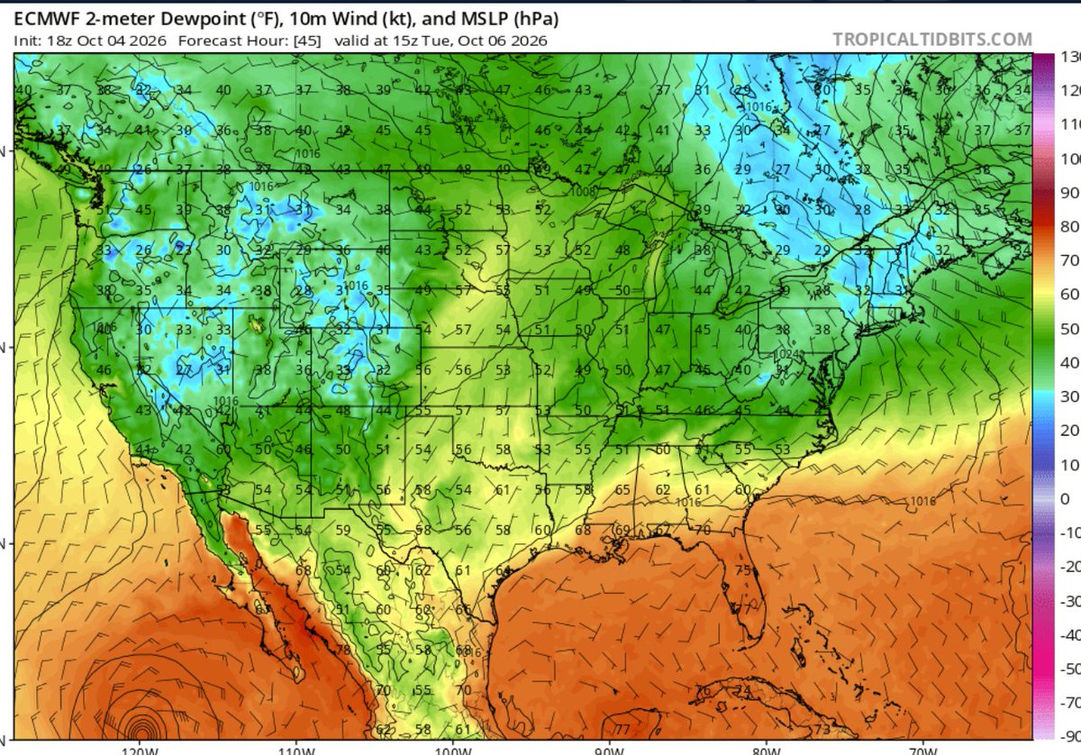 FirstinWeather's tweet photo. Beautiful weather in store for the Mid-Atlantic the next week as a trough dives down from Canada, bringing lower dewpoints and cool overnight lows with it. Great weather for fall foliage acceleration! https://t.co/nom0XJ7BV7