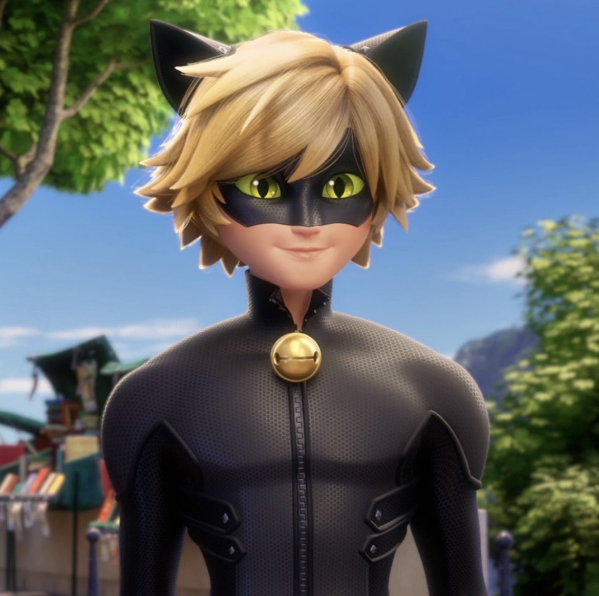 mkywxy's tweet photo. am i the only one who really likes chat noirs hair in his new design like i cant explain it it looks so soft and fluffy https://t.co/vKBDNpXGKU