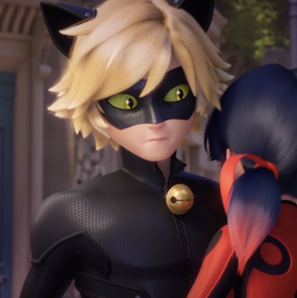 mkywxy's tweet photo. am i the only one who really likes chat noirs hair in his new design like i cant explain it it looks so soft and fluffy https://t.co/vKBDNpXGKU