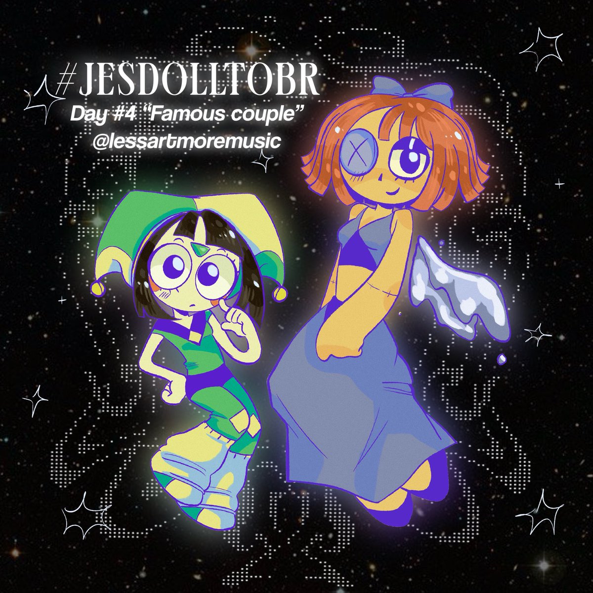 Lesx_s's tweet photo. DAY #4 LETS GOOO JESTERDOLL NATION!!! 🗣️🗣️🔥🔥🔥 #jesdolltobr #jesterdoll #ragapom #jesterdolltober https://t.co/rcjg2VRu5e