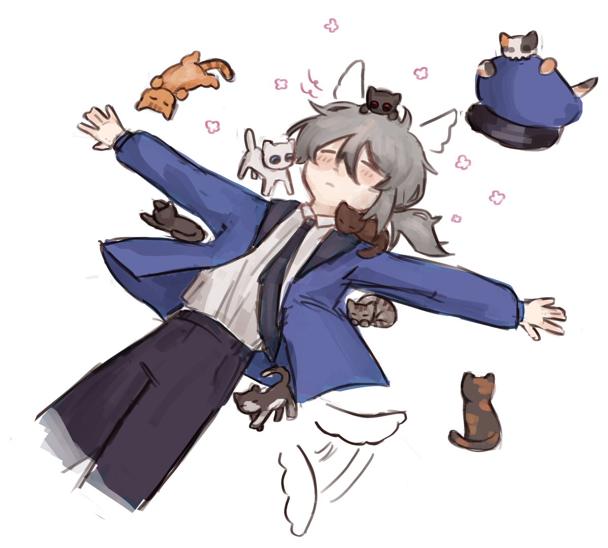 X4andr1's tweet photo. #괴담출근 #gsgw
Not my usual art style because I sketched him so round… I had to keep it I fear,,, socute… https://t.co/uSEcoJXgup
