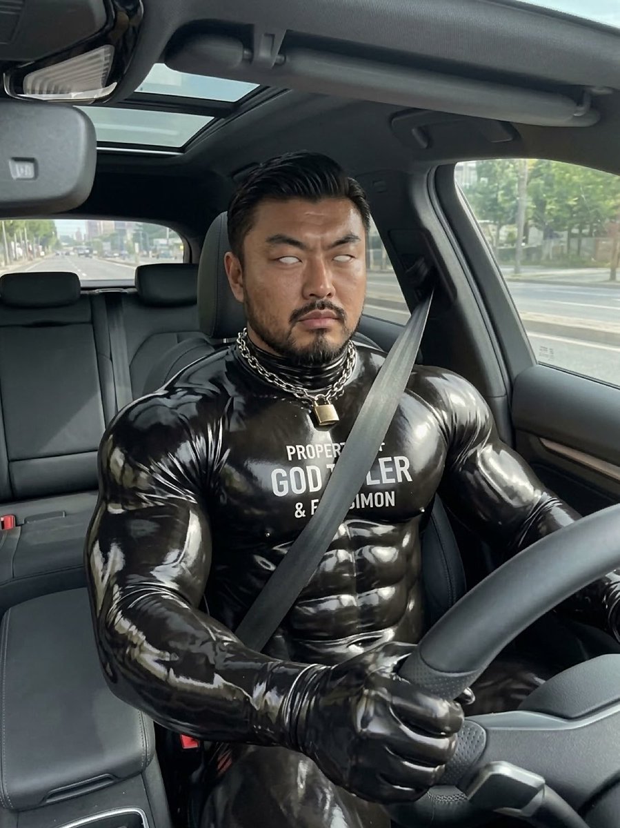 SlickFrankDrone's tweet photo. Driving to the gym to train while listening and repeating the divine mantra of our GODS @ultimatetylerr &amp; @ultimatesimon: 

OBEY THE GEL
EMBRACE THE RUBBER https://t.co/Z0qSsvuuzo