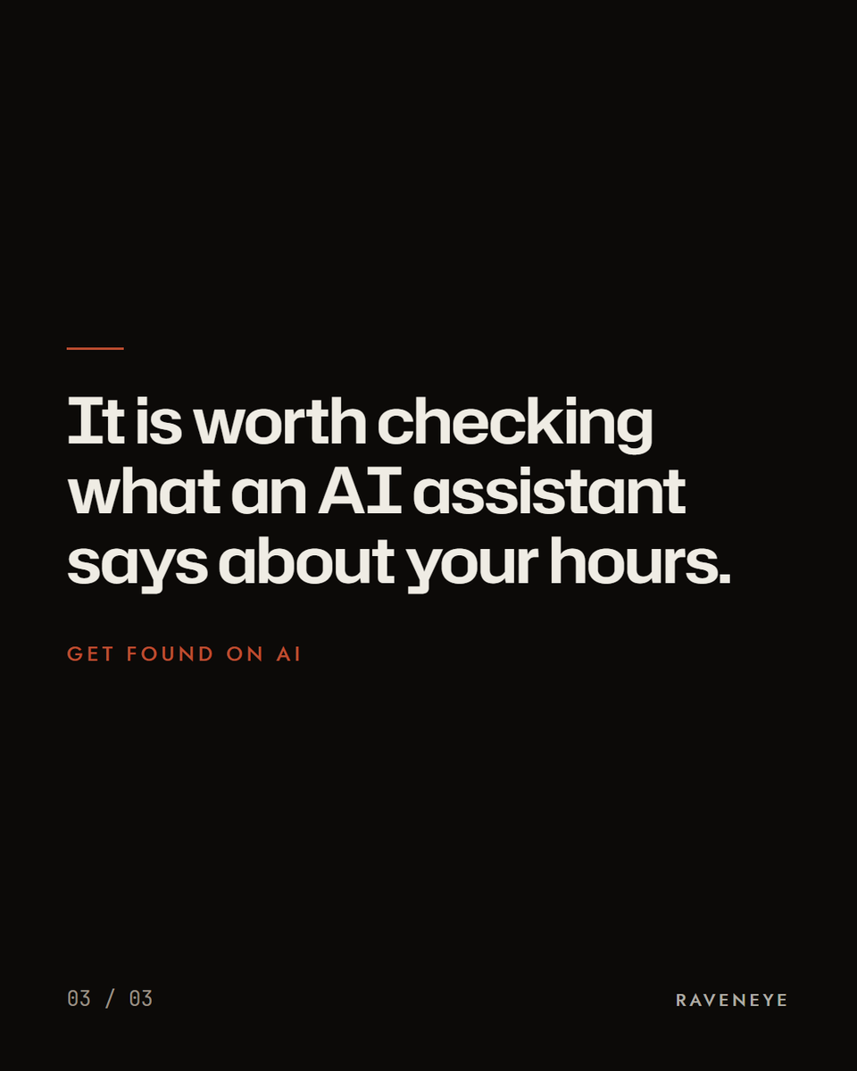 Raveneyeglobal's tweet photo. Marketers in a Search Engine Land &amp; Fractl survey reported 27% of brands were misrepresented by AI assistants. 14% said an AI inaccuracy had affected a customer relationship, sale or PR situation.

It's worth checking what an AI assistant says about your hours.

#aisearch https://t.co/zBryILBJd0