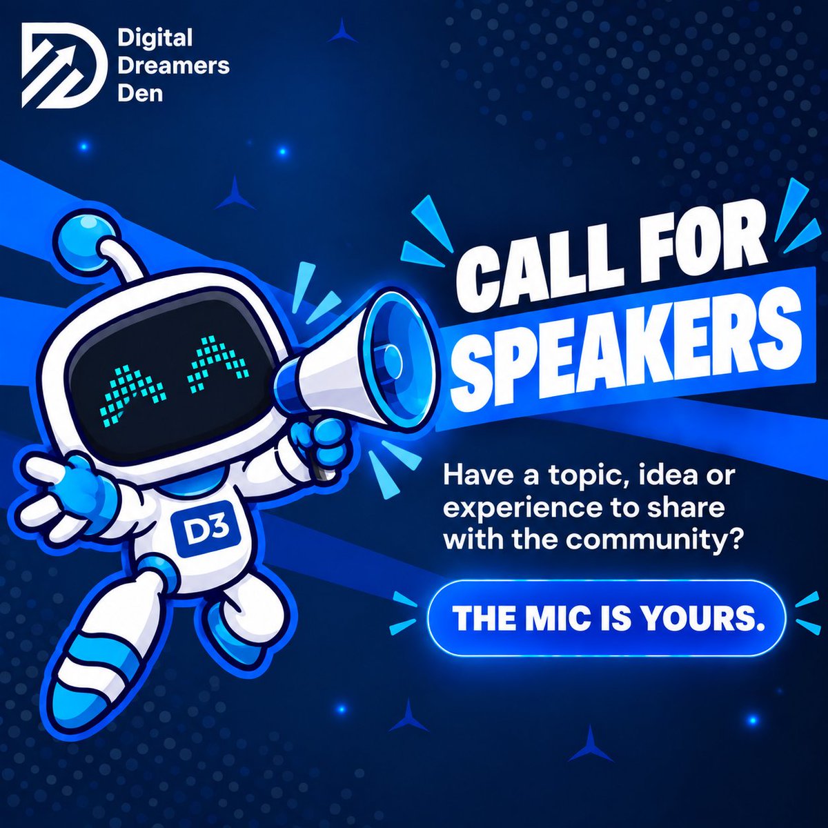 NammaD3Official's tweet photo. 🎤 Got something worth sharing?

Built something? Solved something? Learned something the hard way?

D3 is opening Call for Speakers! 🚀

🤖 AI | 💻 Software | ☁️ Cloud | 📊 Data | 🔐 Security

🔗 Apply:  https://t.co/9g4d7Cigns

#D3Community #CallforSpeaker https://t.co/feuPwU6WRS