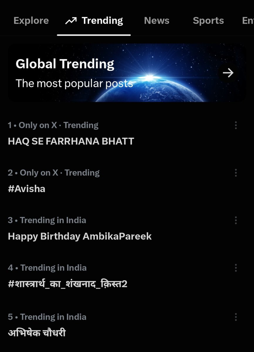 AGKasillbatta's tweet photo. She kept on Trending #1 in India and at 13 worldwide.
So basically yesterday Rebellions from the whole world took on X to tell Hana how  proud fans we are. We will always stand by her side no matter what.

#FarrhanaBhatt #FarrhanaRebellions
@Farrhana_bhatt https://t.co/1lsohvFIpY