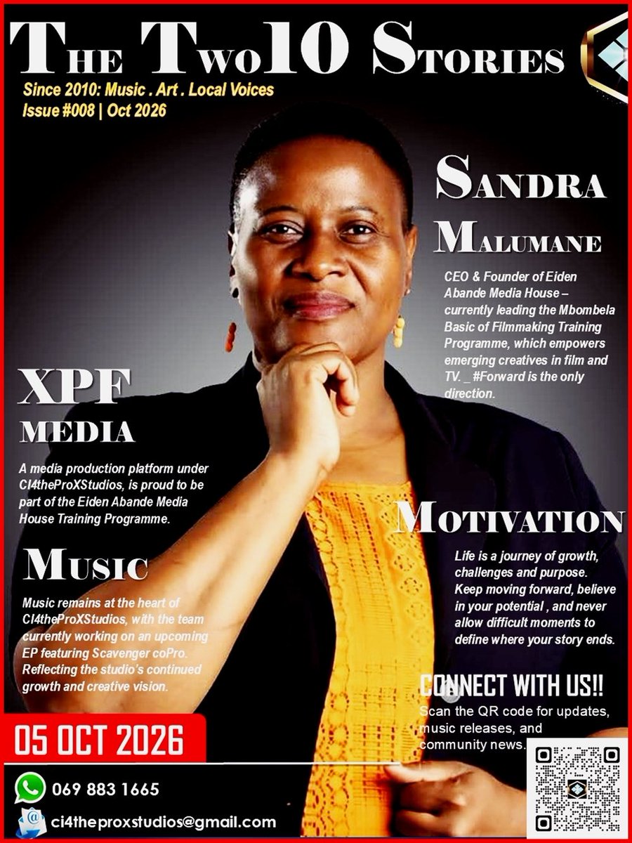 RealCI4thePro's tweet photo. πβ¨ Meet the CEO & Founder of Eiden Abande Media House : Sandra Malumane. ππΈ
π° Online One-Page Magazine | Connect with us now! βπ₯
#MopsXCreators #TTS #CI4theProXStudios #CI4thePro #PhakamaMbombela https://t.co/vVZBryktS3
