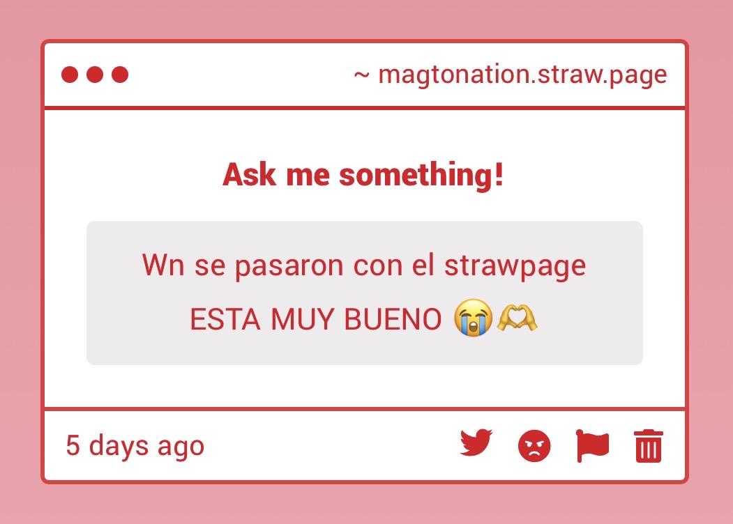 MagtoUpdates's tweet photo. jakdjaks muchas graciaaass <3 todo sea por el magto 🧁 https://t.co/LDmRTtmWR6