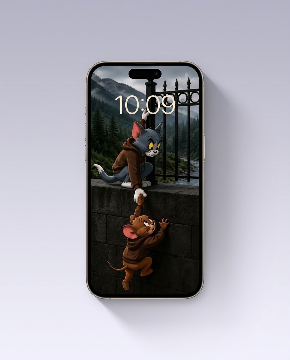 Moody_abstract's tweet photo. "Real friendship means always extending a helping hand." 🐾🤎
A moody &amp; wholesome Tom &amp; Jerry wallpaper for your phone screen!
🖼️ Slide 1: Full HD Wallpaper
📱 Slide 2: Phone Mockup Preview
📲 Save &amp; Bookmark this post for your lock screen
#TomAndJerry #PhoneWallpaper #LockScreen https://t.co/6YZ2cjPH4M