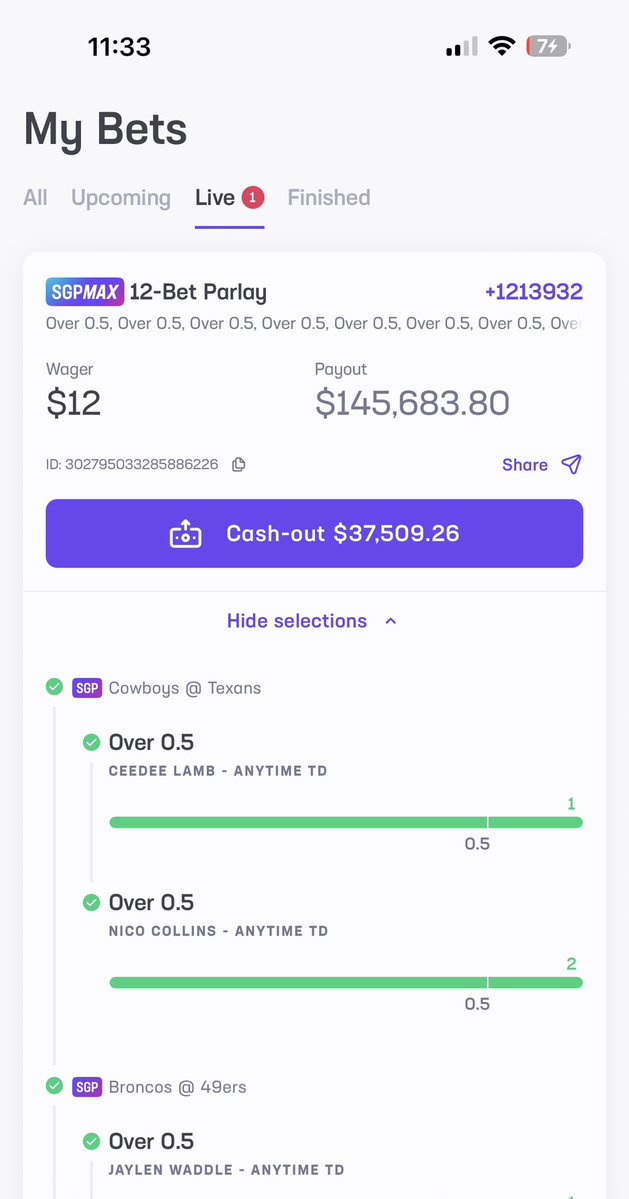 The2trongest's tweet photo. 🚨Update🚨

We have moved onto Monday night. Bijan and Kamara TD’s for $145k 

@HardRockBet hope you sleep on this and come up with something a little more respectful… 

If not…IM LETTING IT RIDE 💪🏼 https://t.co/XBRg2lkdhb