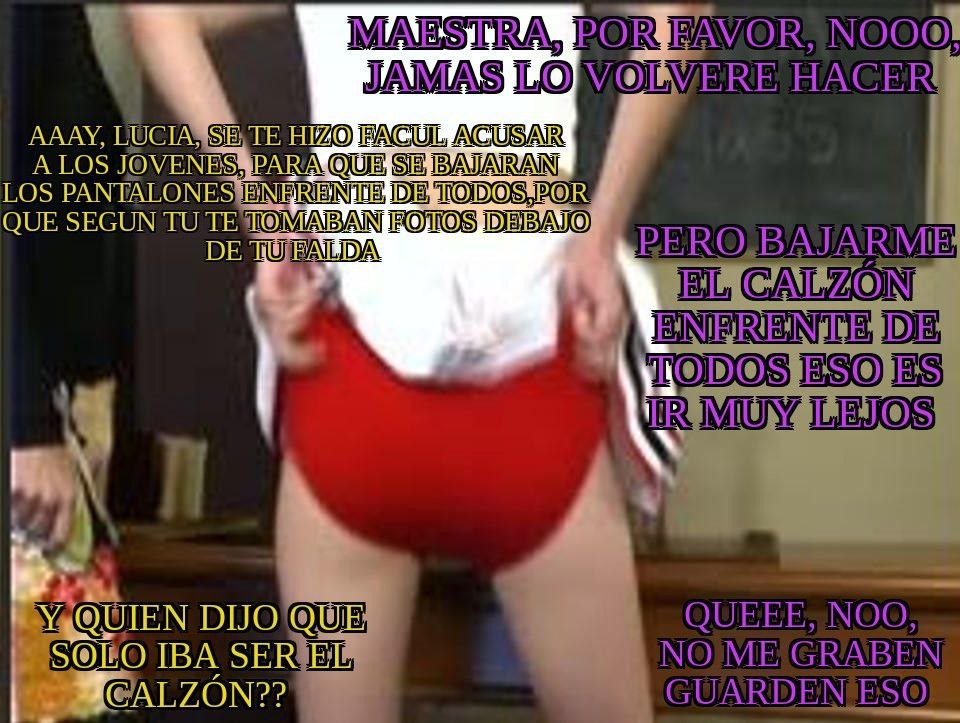 martinhern80424's tweet photo. Perdón por las faltas de ortografía.

Lucia tendra una cucharada de su propia medicina al menos solo son 30 compañeros
#wedgie #humilliation #pantsing
#bromapesada https://t.co/gBMERNopBB