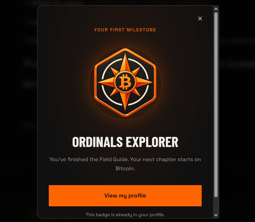 TusharHQ's tweet photo. New to Ordinals? This is a pretty simple way to get started.

@ordfellaz has an onboarding section where you can

🔗 https://t.co/Eq2jhFAjUP

• Go through the Ordinals tutorial
• Connect your X account
• Claim the Ordinals Explorer Badge
• Register your wallet for future activities

Wallet registration can qualify you for a GTD spot on upcoming activities, while Explorer Badge holders can also apply for the next X Chat invite round.