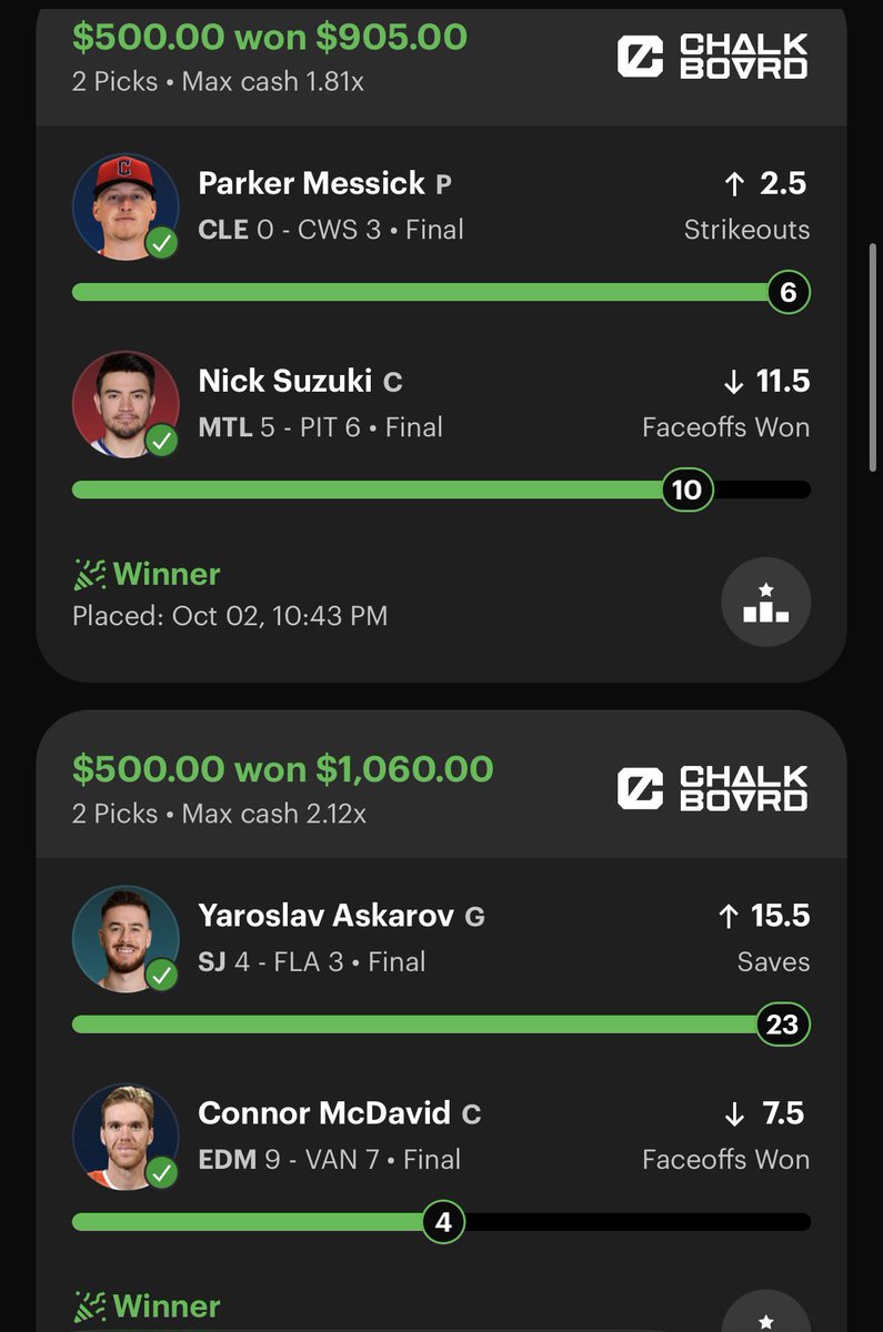 SilkyPicks's tweet photo. If you haven’t gotten @ChalkboardHQ yet, do so asap and if you do, use code “SILKYGG” when signing up‼️

we only getting started this NHL szn, best app out there🔥

don’t miss out✌🏽

https://t.co/4PEEnkqSjG https://t.co/6ln3WjTP3S
