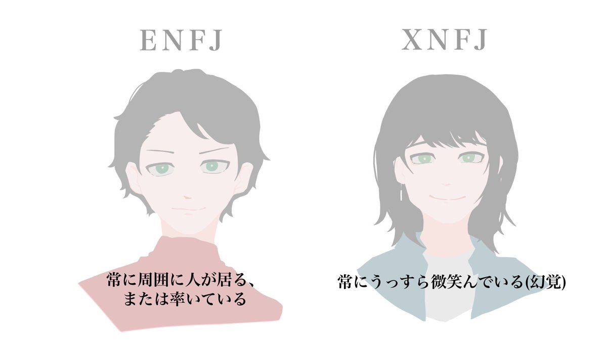 shell82992978's tweet photo. 身近なNF型の友人描いてみた

#mbtifanart
#mbti 
#ENFJ #INFJ #INFP https://t.co/nD5BN47WZE