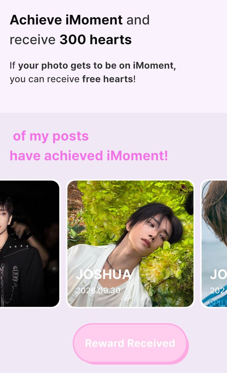 TeamJoshuaHong's tweet photo. [💓IDOKI POPULAR POST MISSION]

CARATDEUL! JOSHUSHUSHUS!

We got the imoment reward last week (300💓). Help us get the popular post reward again this week! 

Like our post: 
🖇https://t.co/bPg0iJHpF5
🎯250 likes

#Vote4HJS #JOSHUA #조슈아 #SEVENTEEN #세븐틴  @pledis_17 https://t.co/60628QHkry