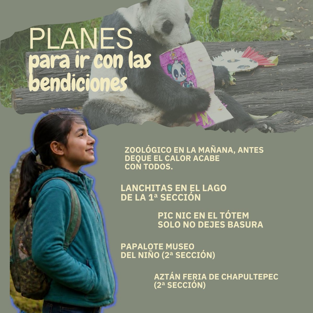 ProChapultepec's tweet photo. Si en 866 hectáreas no hubiera planes para todos los gustos, estaríamos muy mal. Aquí te dejamos una guía para este fin, ya sea que quieras ver museos y expos, disfrutar de la naturaleza, hacer deporte o venir con las bendiciones. https://t.co/llqS1kSucg