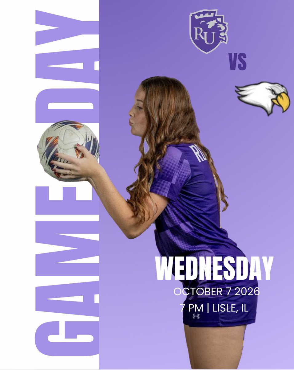 RegentsWSoccer's tweet photo. GAME DAY!!
The Regents are back on the road! 🚌💜
RU takes on Benedictine University tonight at 7:00 PM. Time to compete, battle together, and bring the energy! 🔥
📍: Lisle, IL
⏰: 7:00 PM
📺: https://t.co/FcDPH8gtVt
#RU #AWAY #GOREGENTS https://t.co/eXTh80Ypxf